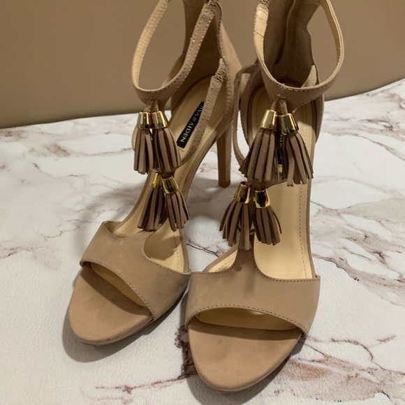 Ava And Aiden heeled T-Strap Sandals blush 8M - Picture 1 of 8